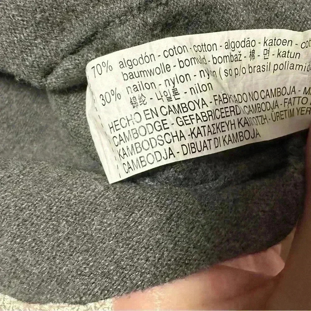 Zara Knitwear Baby Cardigan Gray Button Front Pockets 6-9 Months - Picture 6 of 7